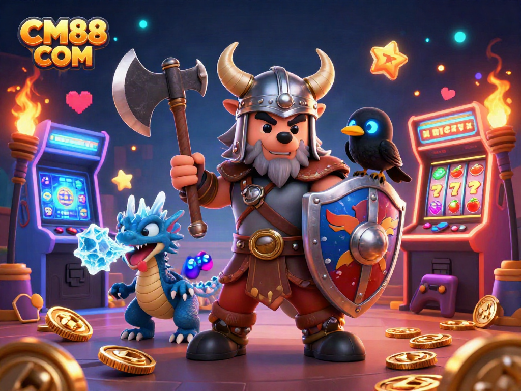 Engage with thrilling gameplay at CM88 COM featuring vibrant 3D gambling scene.