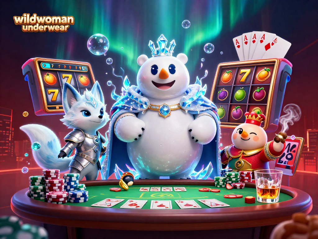 wildwomanunderwear showcases thrilling slot action with 3D characters in bright casino scene