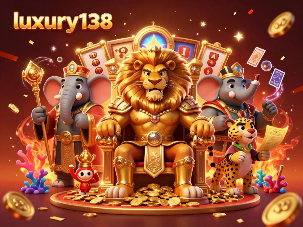 Experience thrilling gaming moments with luxury138 as the iconic lion king reigns supreme in a dazzling casino