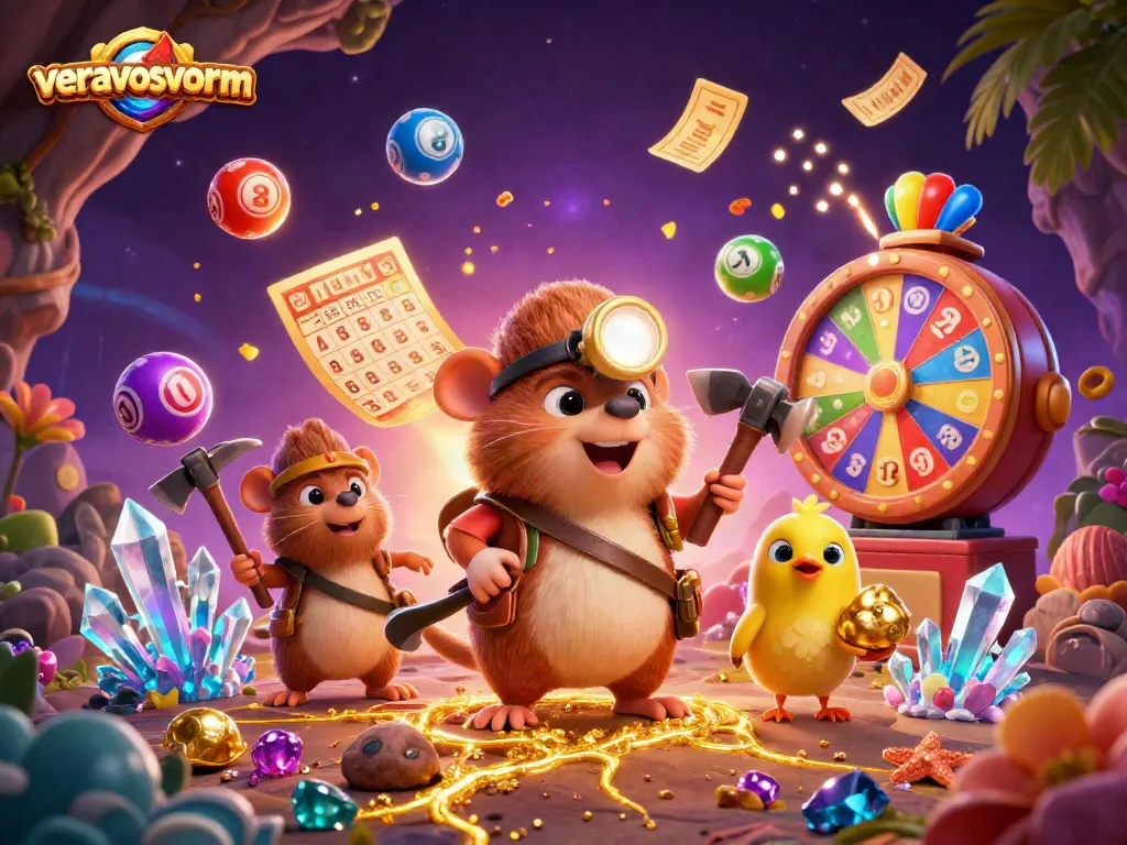 Menangkan permainan di veravosvorm dengan karakter mole penambang dan jackpot yang menyenangkan.