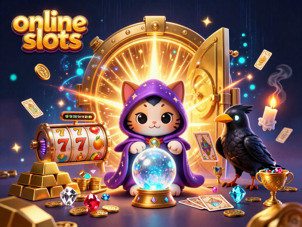 Engage with exciting online slots and witness a dazzling scene with mystical characters and treasures.