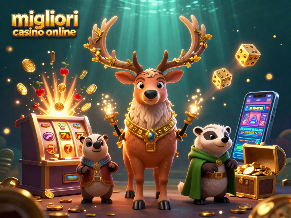 Scopri i migliori casino online con una scena vibrante e un cervo druidico nella giusta atmosfera di gioco.