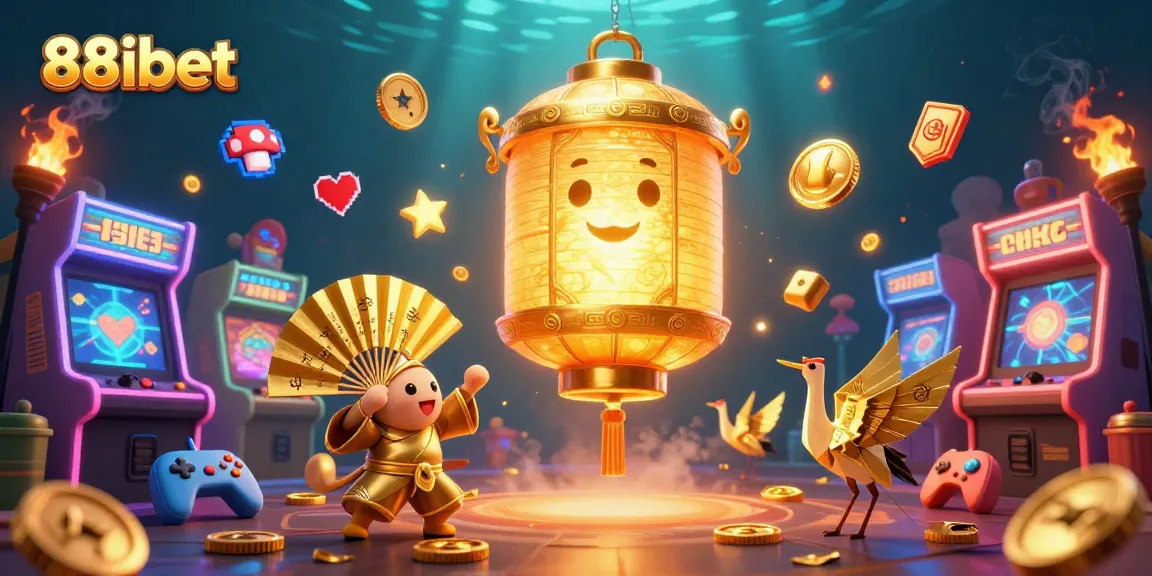 Engage in the world of 88ibet with vibrant casino-themed 3D illustration showcasing fiery spirits and gold elements.