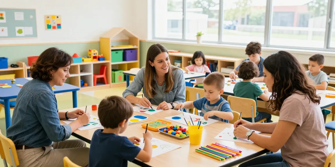 kindergarten near me - Engaging classroom at Pegasus International Preschool with children learning through exploration and play.