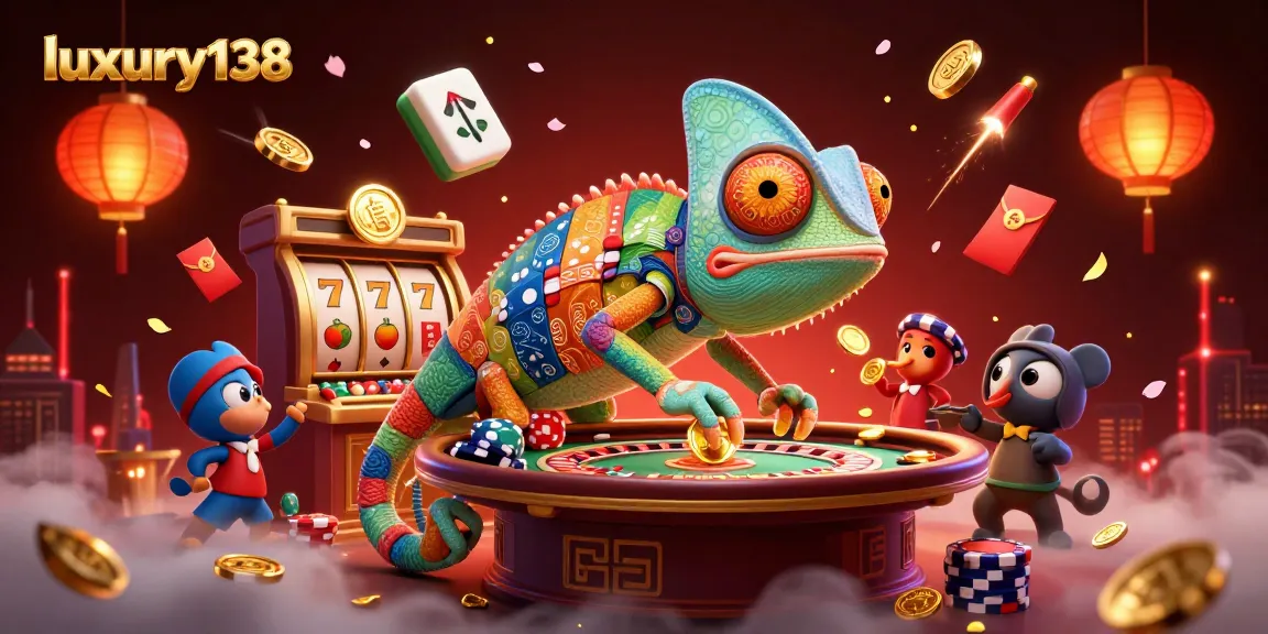 luxury138 menghadirkan suasana kasino dengan pemilik chameleon 3D yang unik dan elemen permainan mendebarkan.