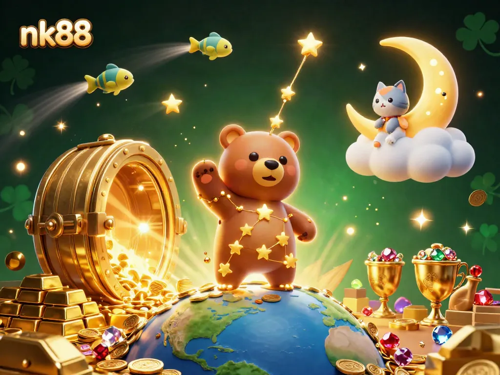Play the captivating nk88 slot game, featuring golden treasure and dazzling gems for rich rewards.