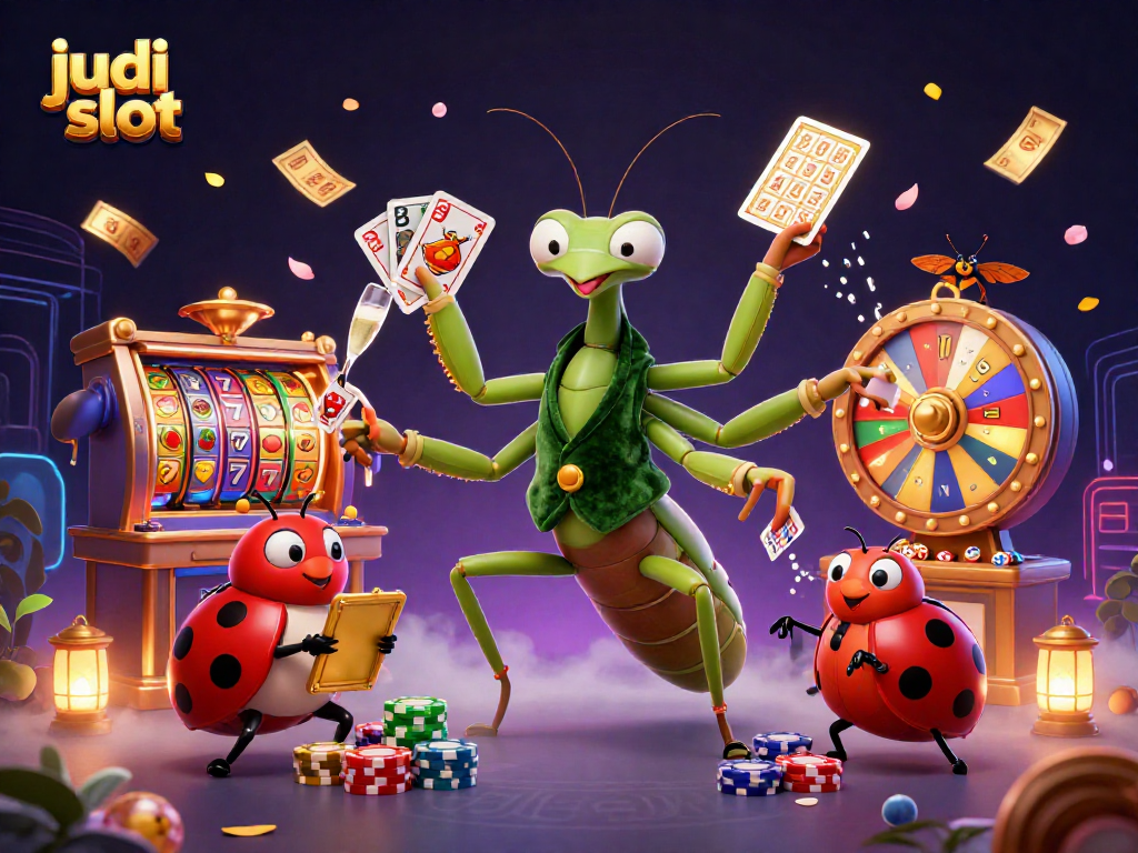 Menangkan judi slot dengan simbol keberuntungan dan suasana kasino dinamis yang penuh warna.