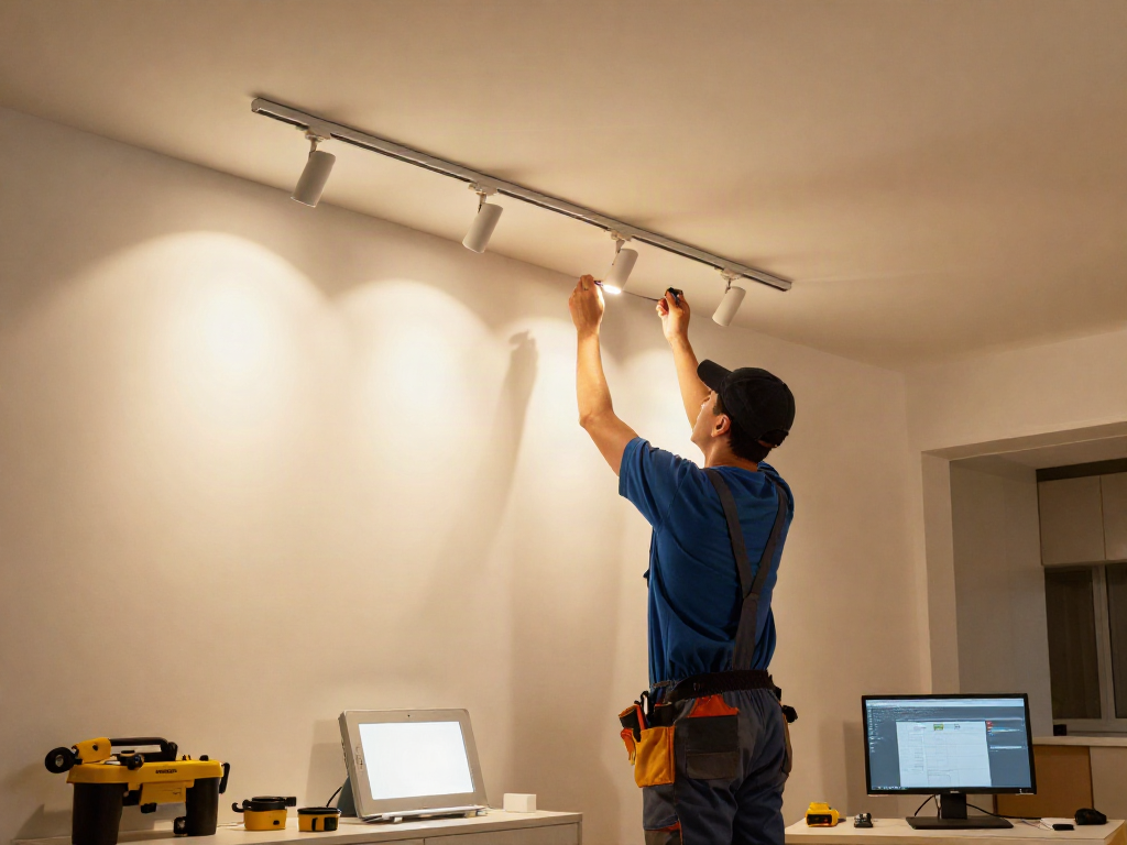Montajul unei sine magnetice aplicate de către un furnizor de servicii de încredere, cu produse LED de calitate.