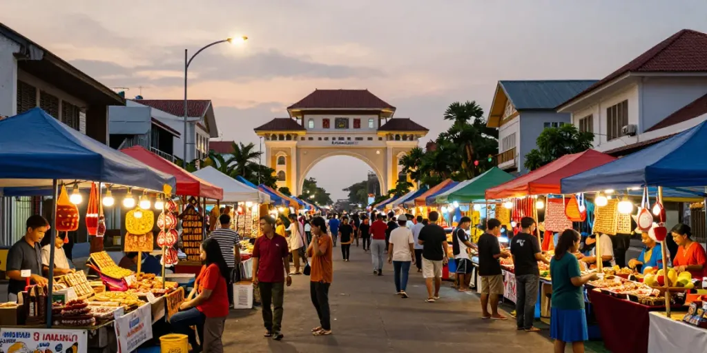 Bandar Lampung vibrant street scene showcasing local culture on lornematthews.com.