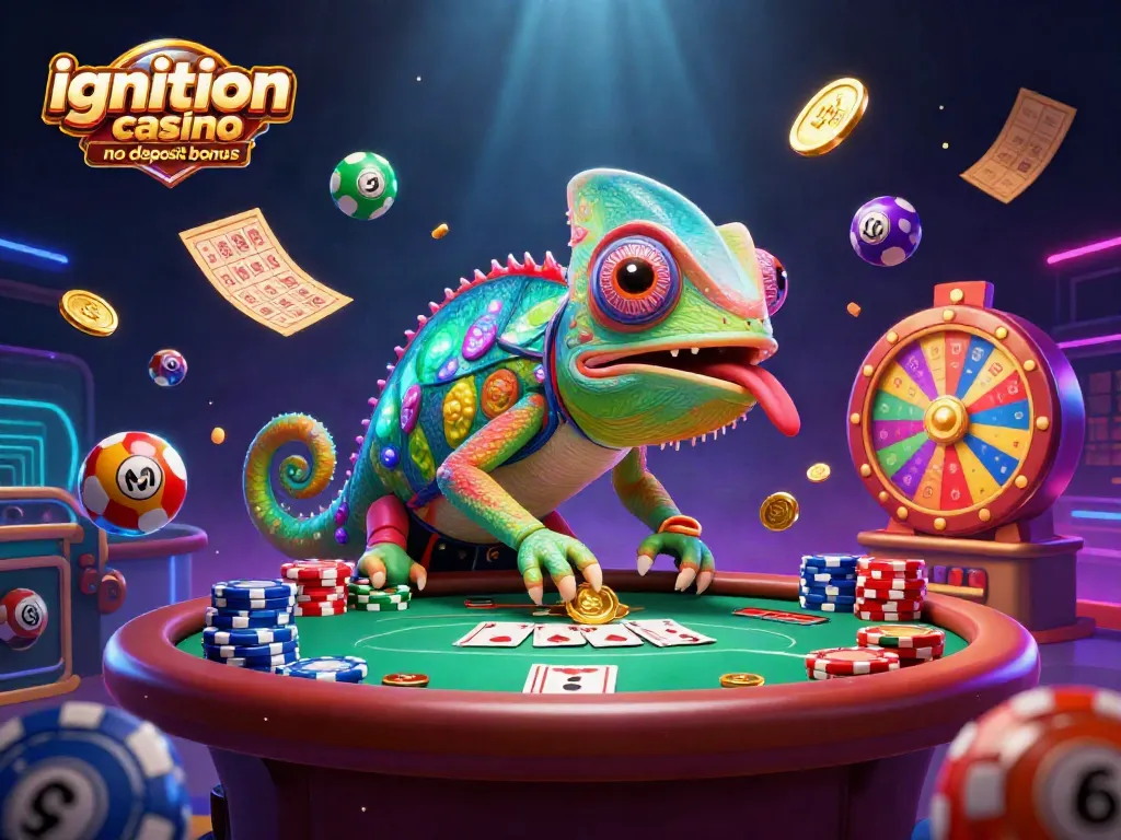 Experience the action of ignition casino no deposit bonus with vibrant poker elements and lively game visuals.