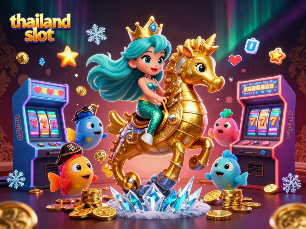 Play the exciting thailand slot games with colorful characters in an enchanting underwater scene.