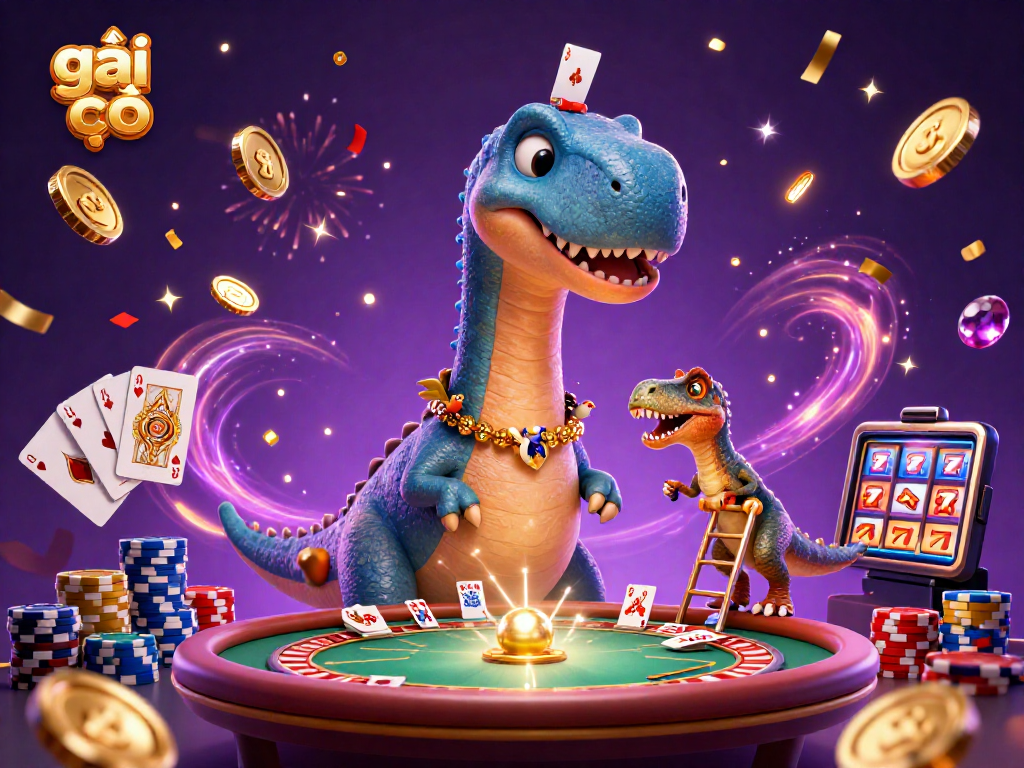 Experience thrilling gameplay with gái gọi as a cartoon dinosaur and clever raptor rule the casino.