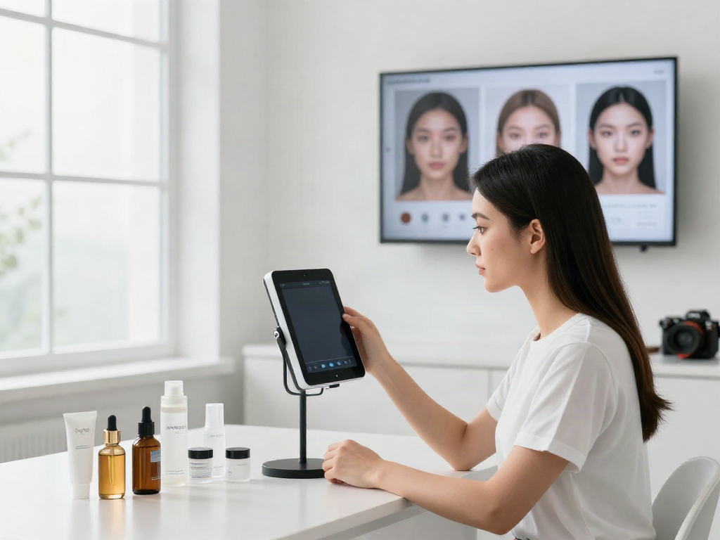 Exploring alternatives to QOVES with beauty analysis technology and skincare products.