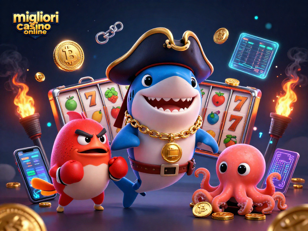 Scopri i migliori casino online con il pirata e creature marine immersi nei giochi d'azzardo.